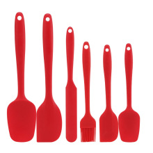 High Heat Resistant Non Stick Dishwasher Silicone Baking Spatula Set Of 6 For Kitchen And Mixing